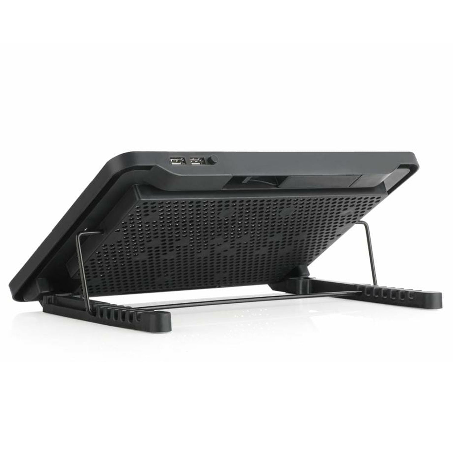 12809 Laptop Cooler Cooling Pad with 2 Quiet Led Fans, Dual USB Ports, Portable Ultra Slim USB Powered 7 Heights Adjustable Laptop Stand for Gaming Laptop 12809 Laptop Cooler Cooling Pad with 2 Quiet Led Fans, Dual USB Ports, Portable Ultra Slim USB Powered 7 Heights Adjustable Laptop Stand for Gaming Laptop